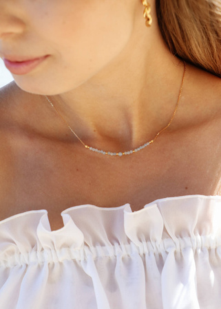 Naszyjnik Kamień Urodzeniowy Marzec - Akwamaryn