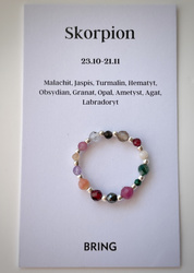 Elastic ring with natural lapis lazuli stones and pearl