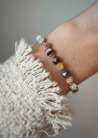 Bransoletka na gumce z Jaspisów