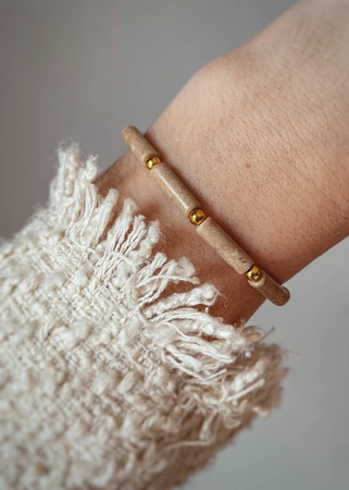 Bransoletka na gumce z Jaspisów