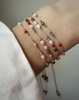 Bracelet with the zodiac sign Cancer gilded balls