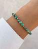 Bransoletka na gumce z turkusu z hematytem - ochrona, przyjaźń, kreatywność