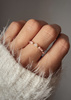 Elastic Ring Natural Stones Rose Quartz and Rhodochrosite