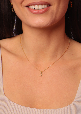 Łańcuszek z zawieszką księżyc mini