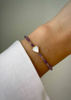 Bracelet and Ring Set - Rose Quartz, Rhodochrosite and Mother of Pearl