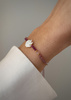Bracelet Natural Stones Rose Quartz and Rhodochrosite