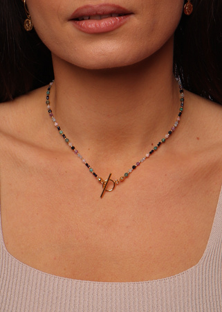 Naszyjnik Znak Zodiaku Wodnik Kamienie Naturalne Toggle