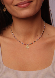 Necklace Pisces Zodiac Sign Natural Gilded with a pendant