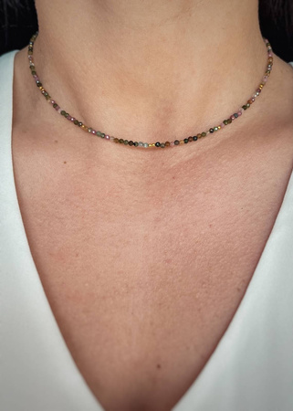 Naszyjnik z kamieni naturalnych Mix Turmalinów