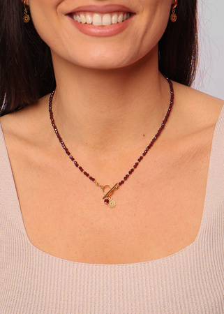 Naszyjnik granat z zawieszką