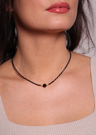 Naszyjnik czarny turmalin ochrona