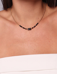 Necklace made of natural spinel stones