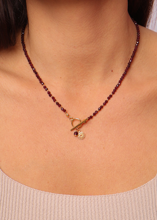 Naszyjnik granat z zawieszką