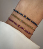 Birthstone Bracelet for September Gold-Plated Silver