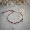 Birthstone Bracelet for July Silver