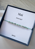 Birthstone Bracelet for May Silver