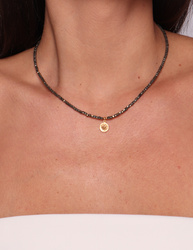 Naszyjnik kamień piryt z zawieszką