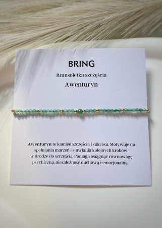 Bransoletka szczęścia awenturyn