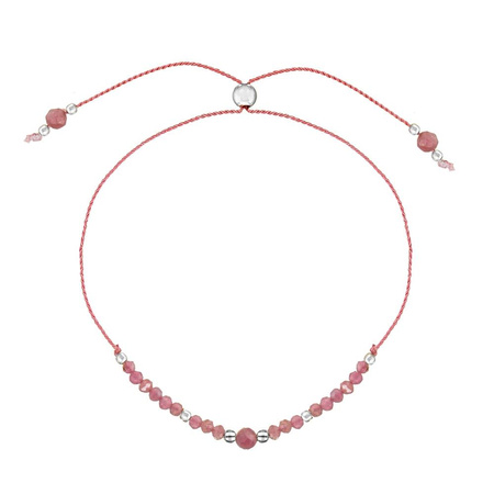 Bransoletka Kamień Urodzeniowy - Październik srebrna