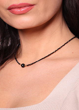 Naszyjnik czarny turmalin ochrona