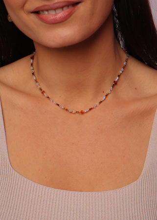 Naszyjnik Znak Zodiaku Bliźnięta Kamienie Naturalne