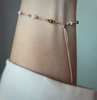 Bracelet with the zodiac sign Cancer gilded balls